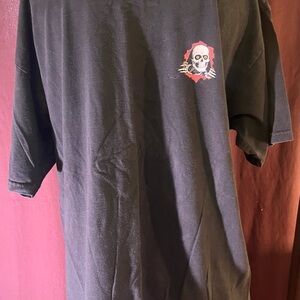 Men's Black Skull Graphic Tee